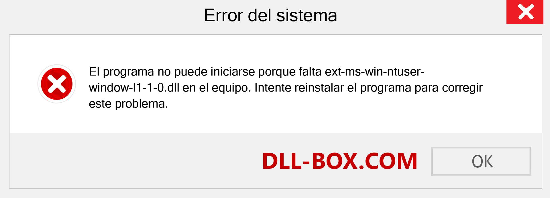 ¿Falta el archivo ext-ms-win-ntuser-window-l1-1-0.dll ?. Descargar para Windows 7, 8, 10 - Corregir ext-ms-win-ntuser-window-l1-1-0 dll Missing Error en Windows, fotos, imágenes