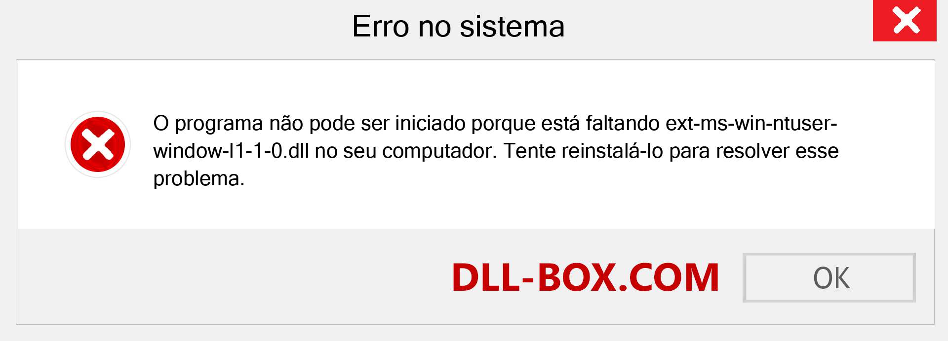 Arquivo ext-ms-win-ntuser-window-l1-1-0.dll ausente ?. Download para Windows 7, 8, 10 - Correção de erro ausente ext-ms-win-ntuser-window-l1-1-0 dll no Windows, fotos, imagens